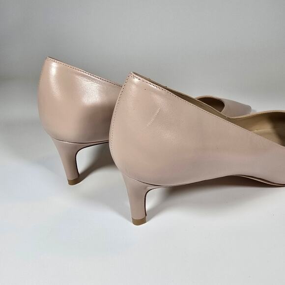 R STUART WEITZMAN Soft Neutral Dusty Pink 50mm Kitten Pumps Heels Women Size 9.5 - Picture 8 of 11